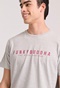 FUNKY BUDDHA-Aνδρικό T-shirt  FUNKY BUDDHA FBM009-010-04 γκρι