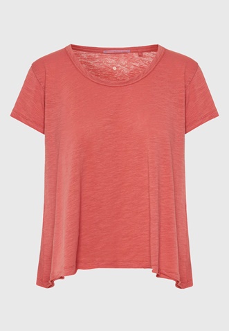 FUNKY BUDDHA-Γυναικείο t-shirt FUNKY BUDDHA FBL009-101-04 κόκκινο
