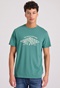 FUNKY BUDDHA-Ανδρικό t-shirt FUNKY BUDDHA FBM009-098-04 πράσινο