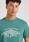 FUNKY BUDDHA-Ανδρικό t-shirt FUNKY BUDDHA FBM009-098-04 πράσινο