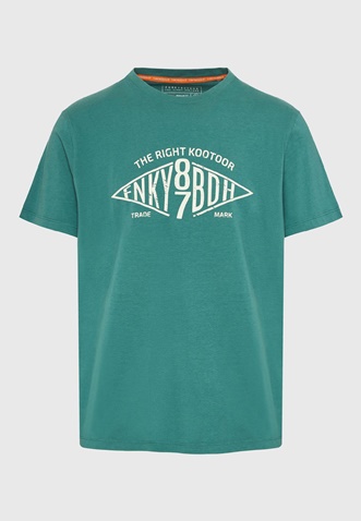 FUNKY BUDDHA-Ανδρικό t-shirt FUNKY BUDDHA FBM009-098-04 πράσινο
