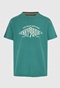 FUNKY BUDDHA-Ανδρικό t-shirt FUNKY BUDDHA FBM009-098-04 πράσινο