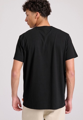 FUNKY BUDDHA-Ανδρικό t-shirt FUNKY BUDDHA FBM009-098-04 μαύρο
