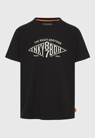 FUNKY BUDDHA-Ανδρικό t-shirt FUNKY BUDDHA FBM009-098-04 μαύρο
