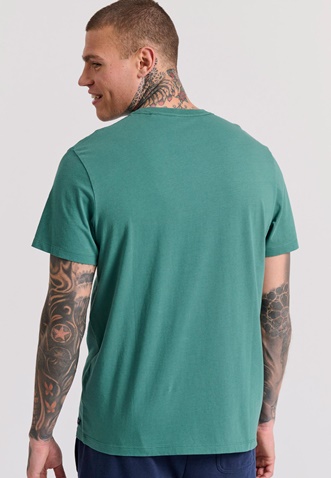 FUNKY BUDDHA-Ανδρικό t-shirt FUNKY BUDDHA FBM009-094-04 πράσινο