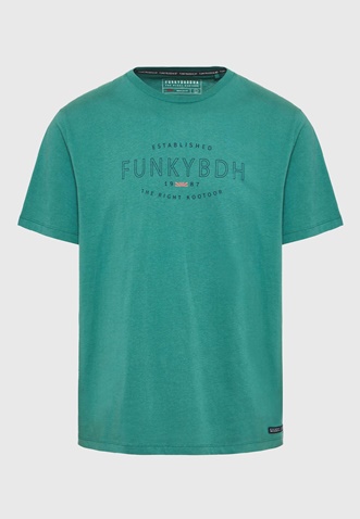 FUNKY BUDDHA-Ανδρικό t-shirt FUNKY BUDDHA FBM009-094-04 πράσινο
