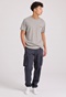 FUNKY BUDDHA-Ανδρικό t-shirt FUNKY BUDDHA FBM009-005-04 γκρι 