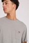 FUNKY BUDDHA-Ανδρικό t-shirt FUNKY BUDDHA FBM009-005-04 γκρι 