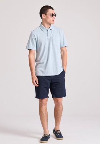 FUNKY BUDDHA-Ανδρική chino βερμούδα FUNKY BUDDHA FBM009-012-03 μπλε 