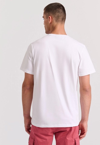 FUNKY BUDDHA-Ανδρικό t-shirt FUNKY BUDDHA λευκό 