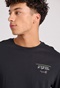 FUNKY BUDDHA-Ανδρικό t-shirt FUNKY BUDDHA FBM009-308-04 μαύρο 