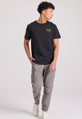 FUNKY BUDDHA-Ανδρικό t-shirt FUNKY BUDDHA FBM009-308-04 μαύρο 