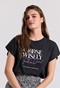 FUNKY BUDDHA-Γυναικείο t-shirt FUNKY BUDDHA FBL009-111-04 μαύρο