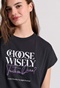 FUNKY BUDDHA-Γυναικείο t-shirt FUNKY BUDDHA FBL009-111-04 μαύρο