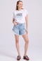 FUNKY BUDDHA-Γυναικείο t-shirt FUNKY BUDDHA FBL009-111-04 λευκό