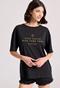 FUNKY BUDDHA-Γυναικείο t-shirt FUNKY BUDDHA FBL009-167-04 μαύρο 