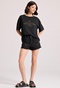 FUNKY BUDDHA-Γυναικείο t-shirt FUNKY BUDDHA FBL009-167-04 μαύρο 