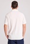 FUNKY BUDDHA-Ανδρική polo μπλούζα FUNKY BUDDHA Garment dyed FBM009-011-11 λευκή
