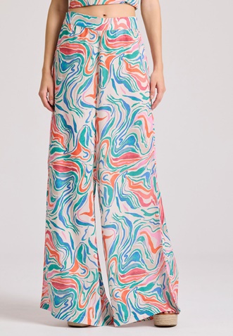 FUNKY BUDDHA-Γυναικεία παντελόνα FUNKY BUDDHA FBL009-123-02 εμπριμέ