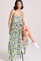 FUNKY BUDDHA-Γυναικείο maxi φόρεμα FUNKY BUDDHA FBL009-123-13 εμπριμέ