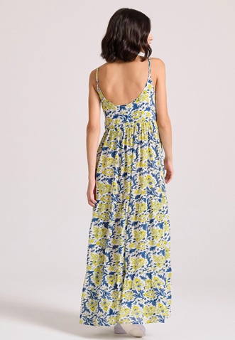 FUNKY BUDDHA-Γυναικείο maxi φόρεμα FUNKY BUDDHA FBL009-123-13 εμπριμέ