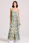 FUNKY BUDDHA-Γυναικείο maxi φόρεμα FUNKY BUDDHA FBL009-123-13 εμπριμέ