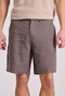 FUNKY BUDDHA-Ανδρική λινή chino βερμούδα FUNKY BUDDHA  FBM009-009-03 καφέ 