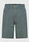 FUNKY BUDDHA-Ανδρική λινή chino βερμούδα FUNKY BUDDHA  FBM009-009-03  πράσινη 