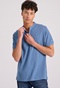 FUNKY BUDDHA-Ανδρική polo μπλούζα FUNKY BUDDHA FBM009-008-11 γαλάζια 