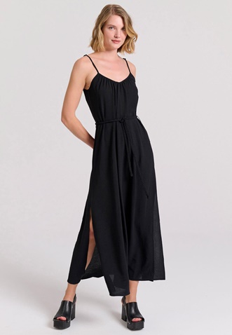 FUNKY BUDDHA-Γυναικείο maxi φόρεμα FUNKY BUDDHA FBL009-127-13 μαύρο
