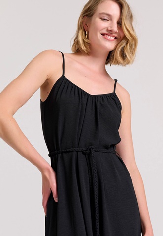 FUNKY BUDDHA-Γυναικείο maxi φόρεμα FUNKY BUDDHA FBL009-127-13 μαύρο