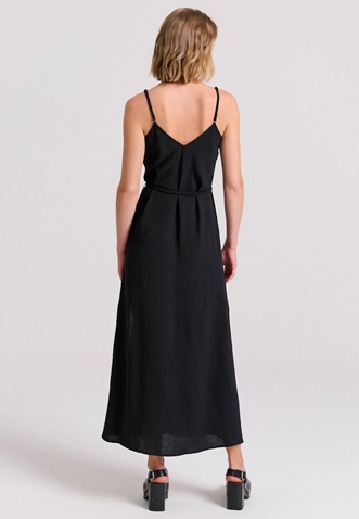 FUNKY BUDDHA-Γυναικείο maxi φόρεμα FUNKY BUDDHA FBL009-127-13 μαύρο