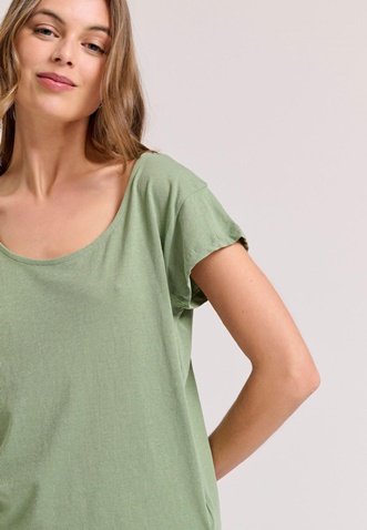FUNKY BUDDHA-Γυναικείο t-shirt  FUNKY BUDDHA FBL009-105-04 πράσινο