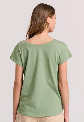 FUNKY BUDDHA-Γυναικείο t-shirt  FUNKY BUDDHA FBL009-105-04 πράσινο