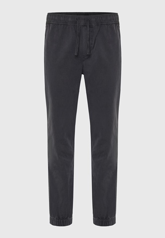 FUNKY BUDDHA-Ανδρικό chino παντελόνι FUNKY BUDDHA Garment dyed FBM009-013-02 γκρι