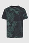 FUNKY BUDDHA-Ανδρικό t-shirt FUNKY BUDDHA FBM009-315-04 μαύρο πράσινο