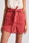 FUNKY BUDDHA-Γυναικείο τζιν σορτς FUNKY BUDDHA FBL009-164-03 κόκκινο