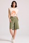 FUNKY BUDDHA-Γυναικεία βερμούδα FUNKY BUDDHA FBL009-107-03 χακί