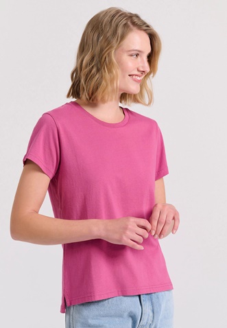 FUNKY BUDDHA-Γυναικείο t-shirt FUNKY BUDDHA FBL009-103-04 ροζ 