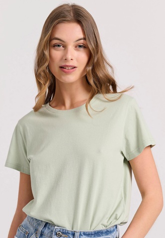 FUNKY BUDDHA-Γυναικείο t-shirt  FUNKY BUDDHA FBL009-103-04 πράσινο
