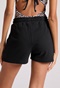 FUNKY BUDDHA-Γυναικείο σορτς FUNKY BUDDHA FBL009-106-03 μαύρο