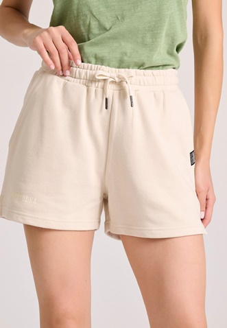 FUNKY BUDDHA-Γυναικείο σορτς FUNKY BUDDHA FBL009-106-03 εκρού 