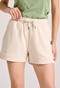 FUNKY BUDDHA-Γυναικείο σορτς FUNKY BUDDHA FBL009-106-03 εκρού 