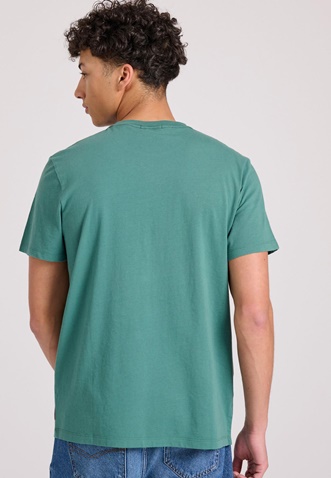 FUNKY BUDDHA-Ανδρικό t-shirt FUNKY BUDDHA FBM009-068-04 πράσινο