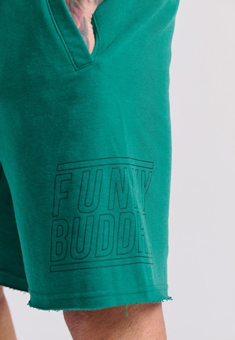 FUNKY BUDDHA-Ανδρική βερμούδα FUNKY BUDDHA FBM009-051-03 πράσινο