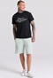 FUNKY BUDDHA-Ανδρική αθλητική βερμούδα FUNKY BUDDHA  FBM009-051-03 βεραμάν