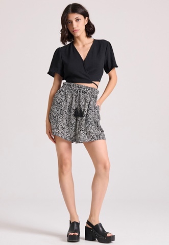 FUNKY BUDDHA-Γυναικείο σορτς FUNKY BUDDHA FBL009-108-03 εμπριμέ 