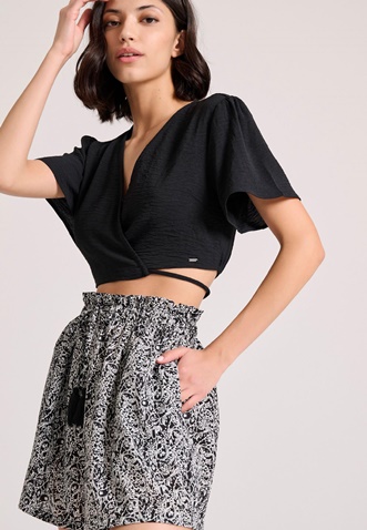 FUNKY BUDDHA-Γυναικείο σορτς FUNKY BUDDHA FBL009-108-03 εμπριμέ 