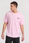 FUNKY BUDDHA-Ανδρικό t-shirt FUNKY BUDDHA FBM009-062-04 ροζ 
