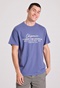 FUNKY BUDDHA-Aνδρκό T-shirt FUNKY BUDDHA FBM009-017-04 μοβ